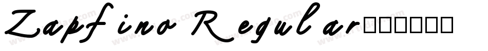 Zapfino Regular字体转换